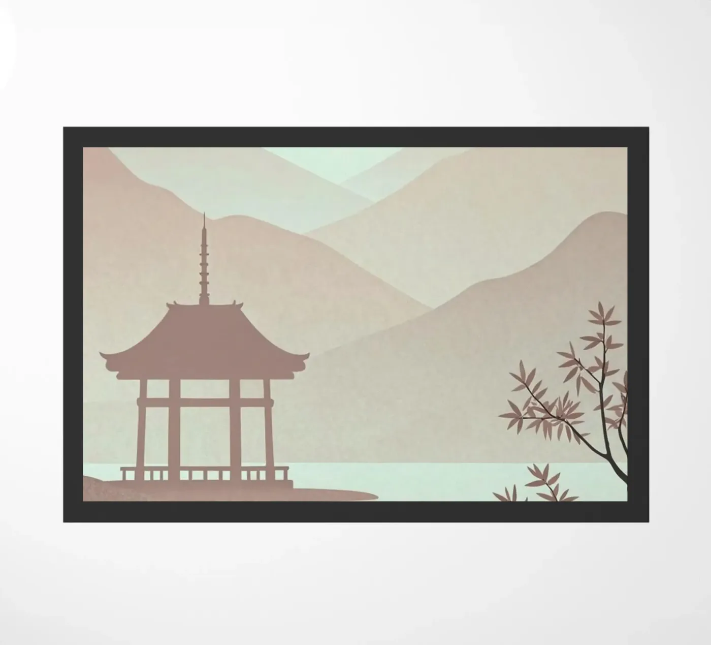 reflection silhouette deurmat van Histrol