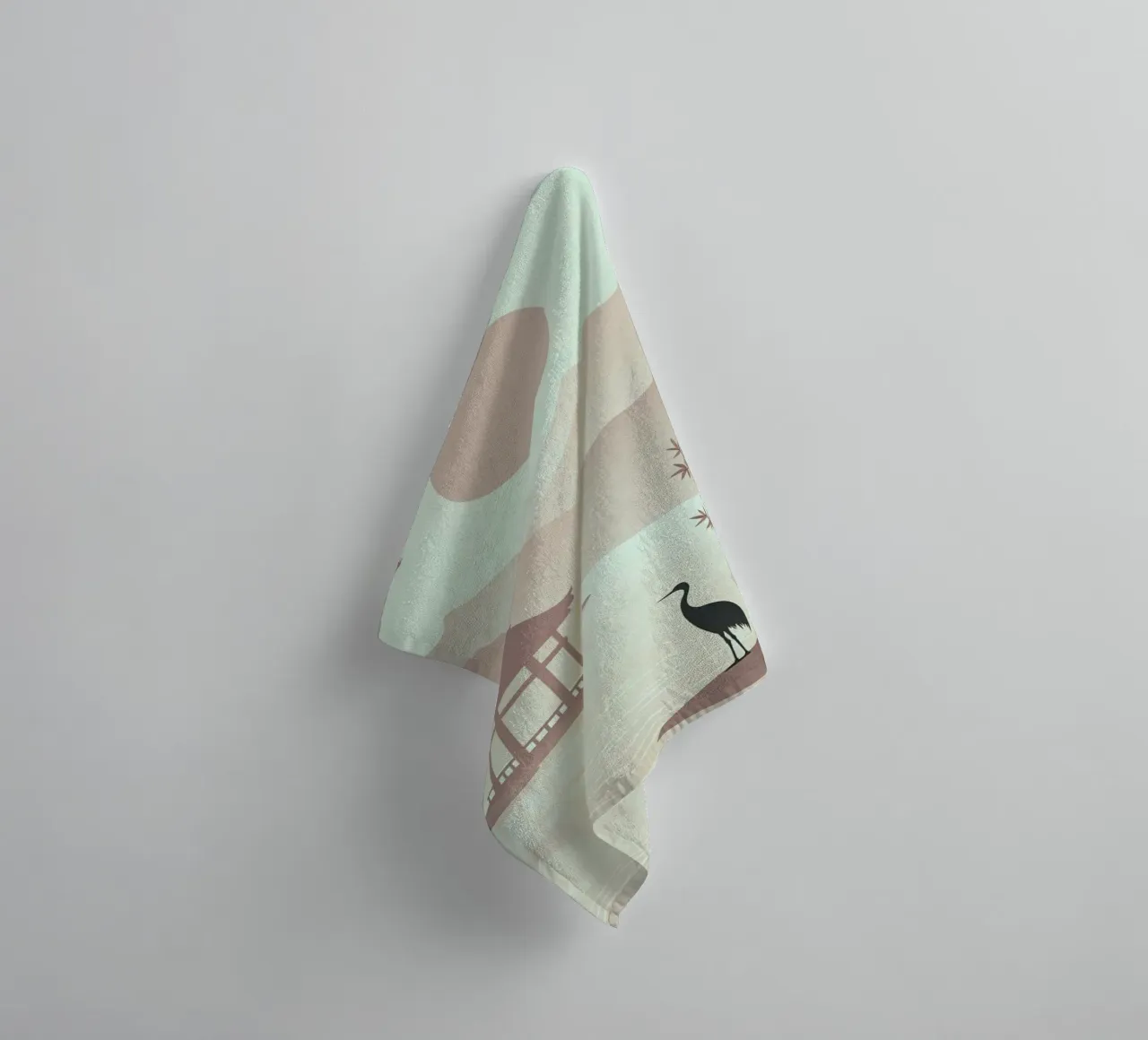 reflection silhouette towel by Histrol
