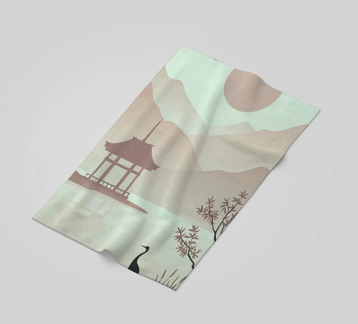 reflection silhouette strandhanddoek van Histrol