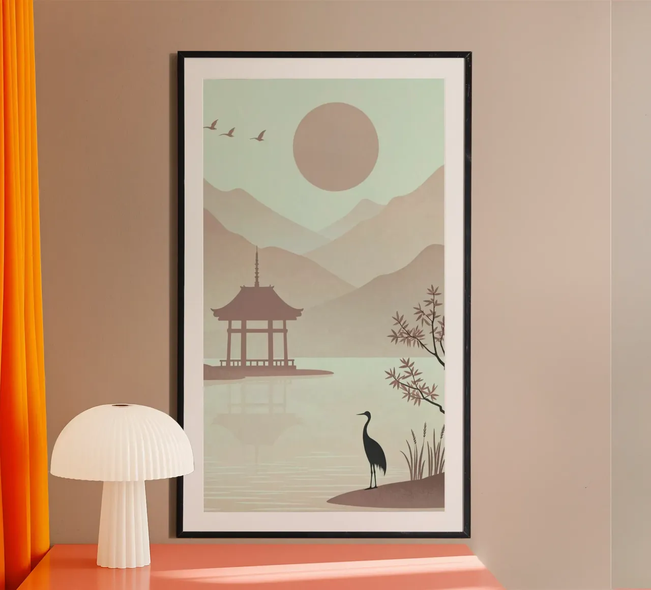 reflection silhouette poster con telaio in plastica da Histrol