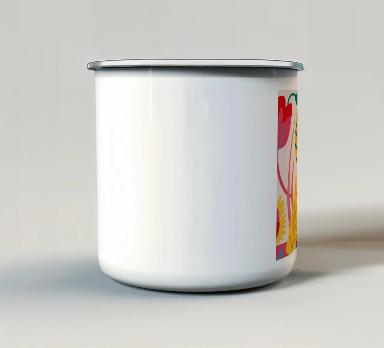 Fiori popolari in grassetto tazza in smalto da Selene Shade