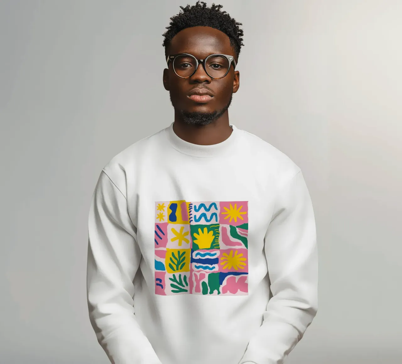 Grille de motifs joyeux sweat de Obs Canvas