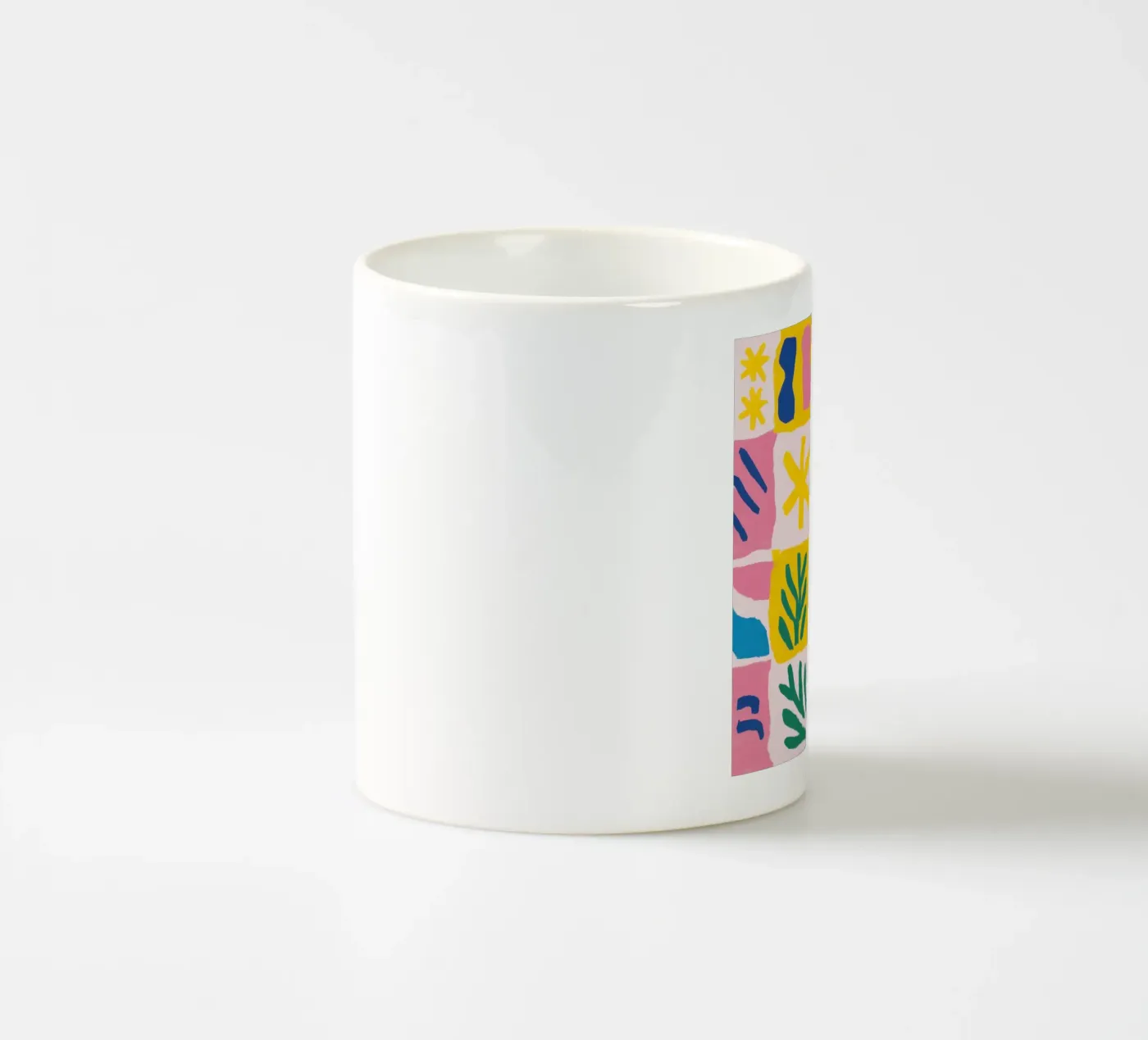 Joyful Pattern Grid ceramic mug by Obs Canvas