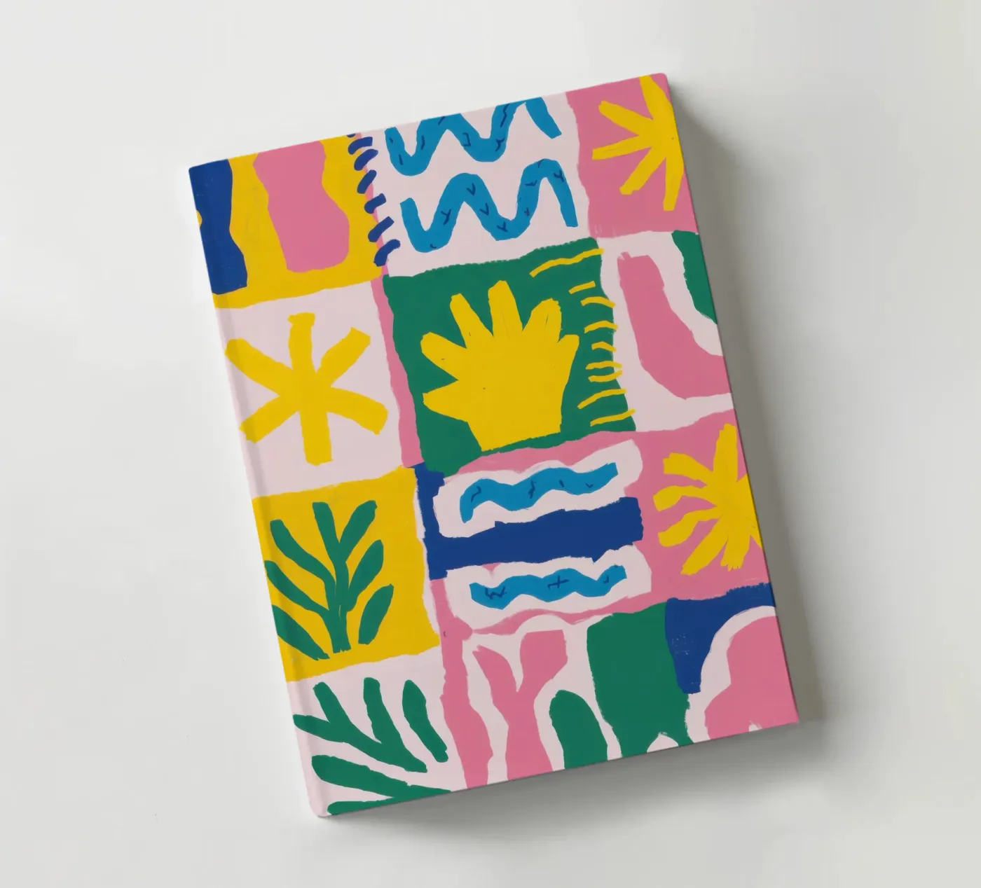 Joyful Pattern Grid Notizbuch von Obs Canvas