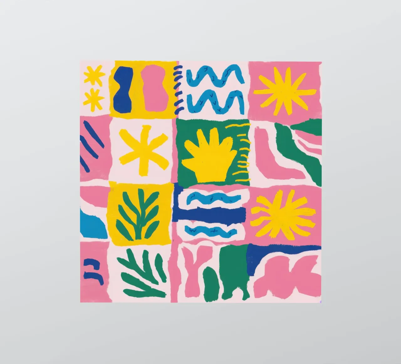 Joyful Pattern Grid sticker by Obs Canvas