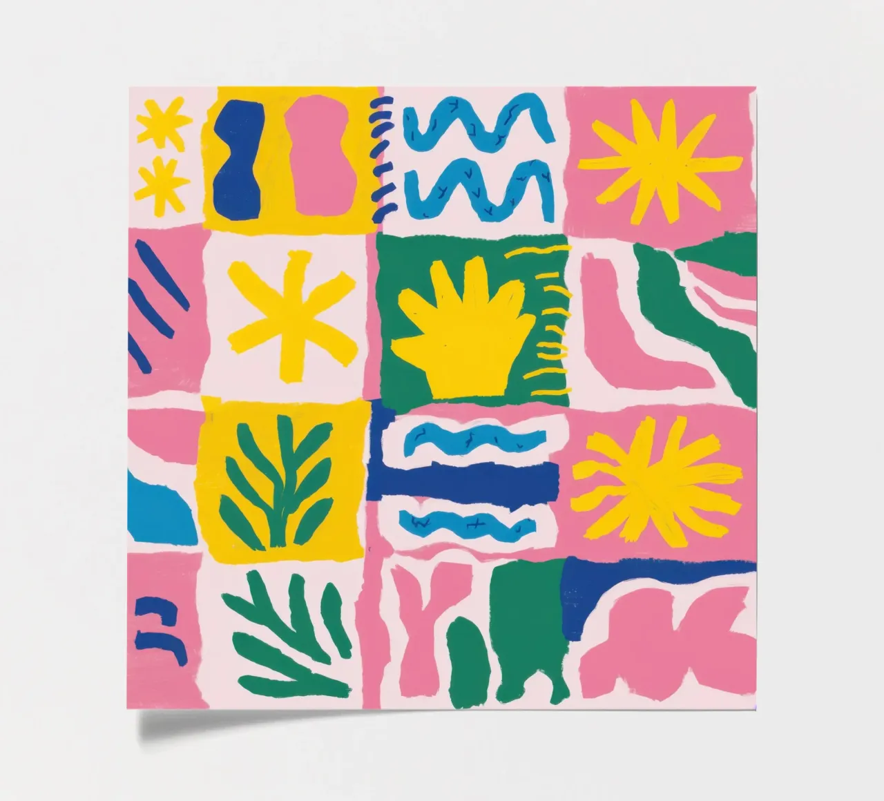 Joyful Pattern Grid sticker sheet by Obs Canvas