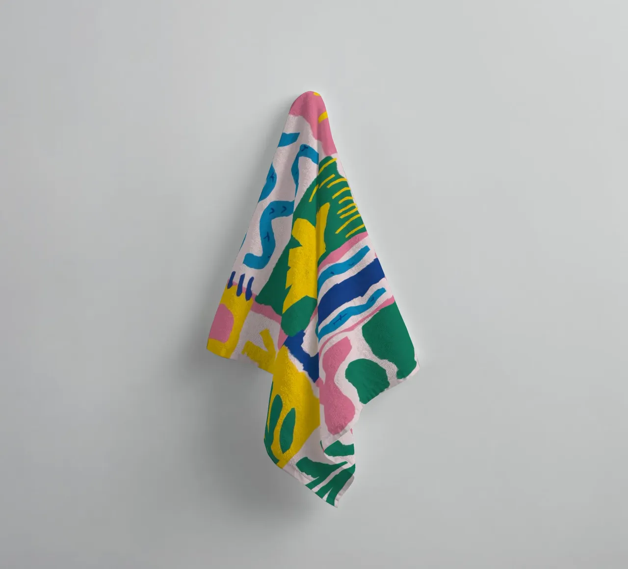 Joyful Pattern Grid towel by Obs Canvas