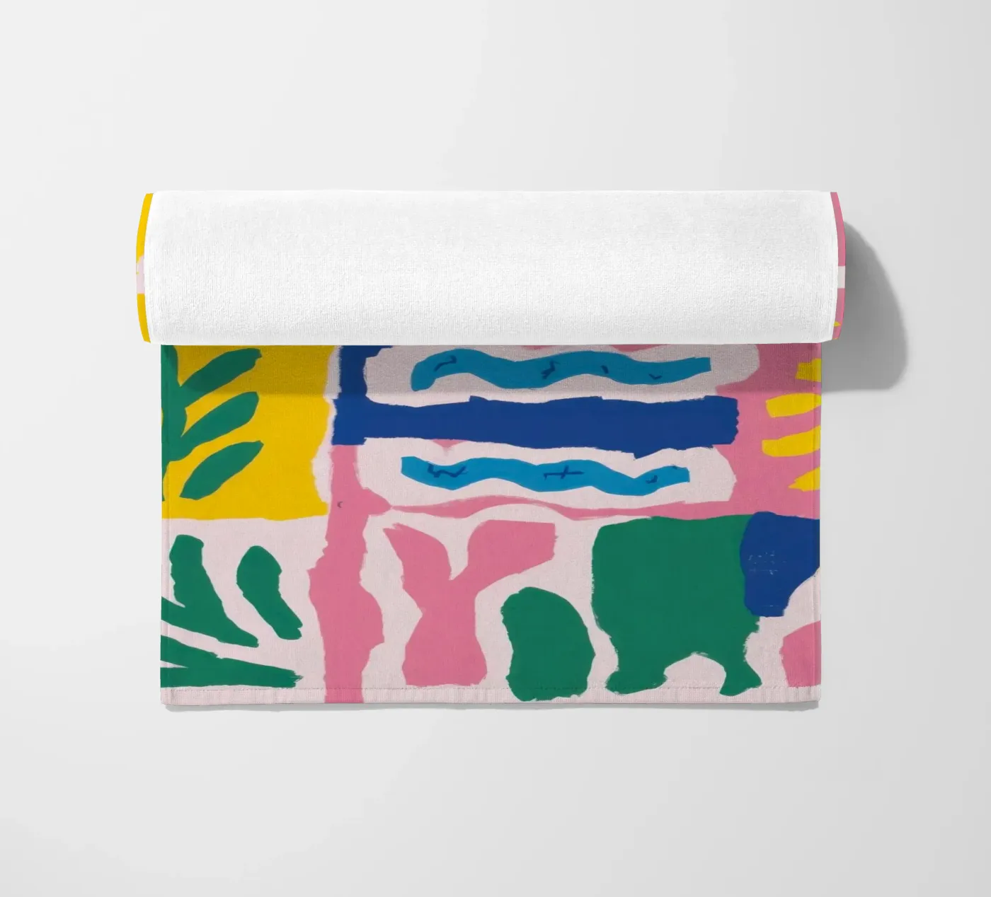 Grille de motifs joyeux serviette de plage de Obs Canvas