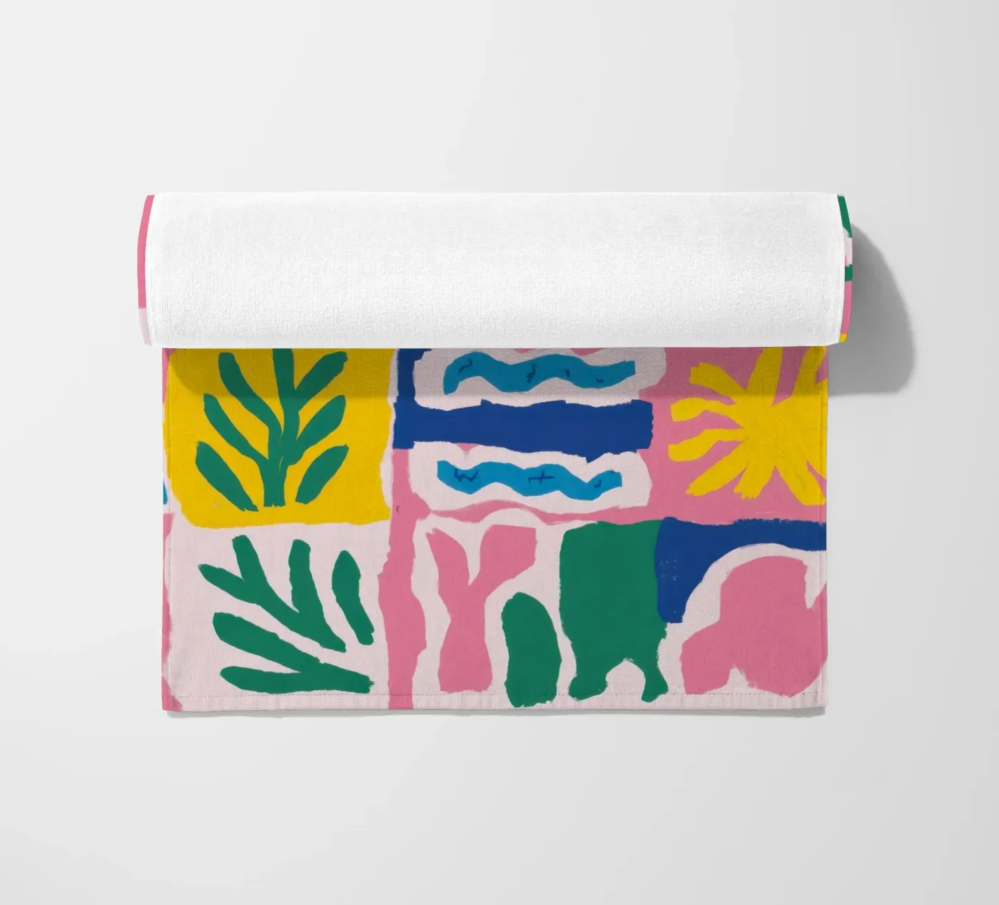 Grille de motifs joyeux serviette de plage de Obs Canvas