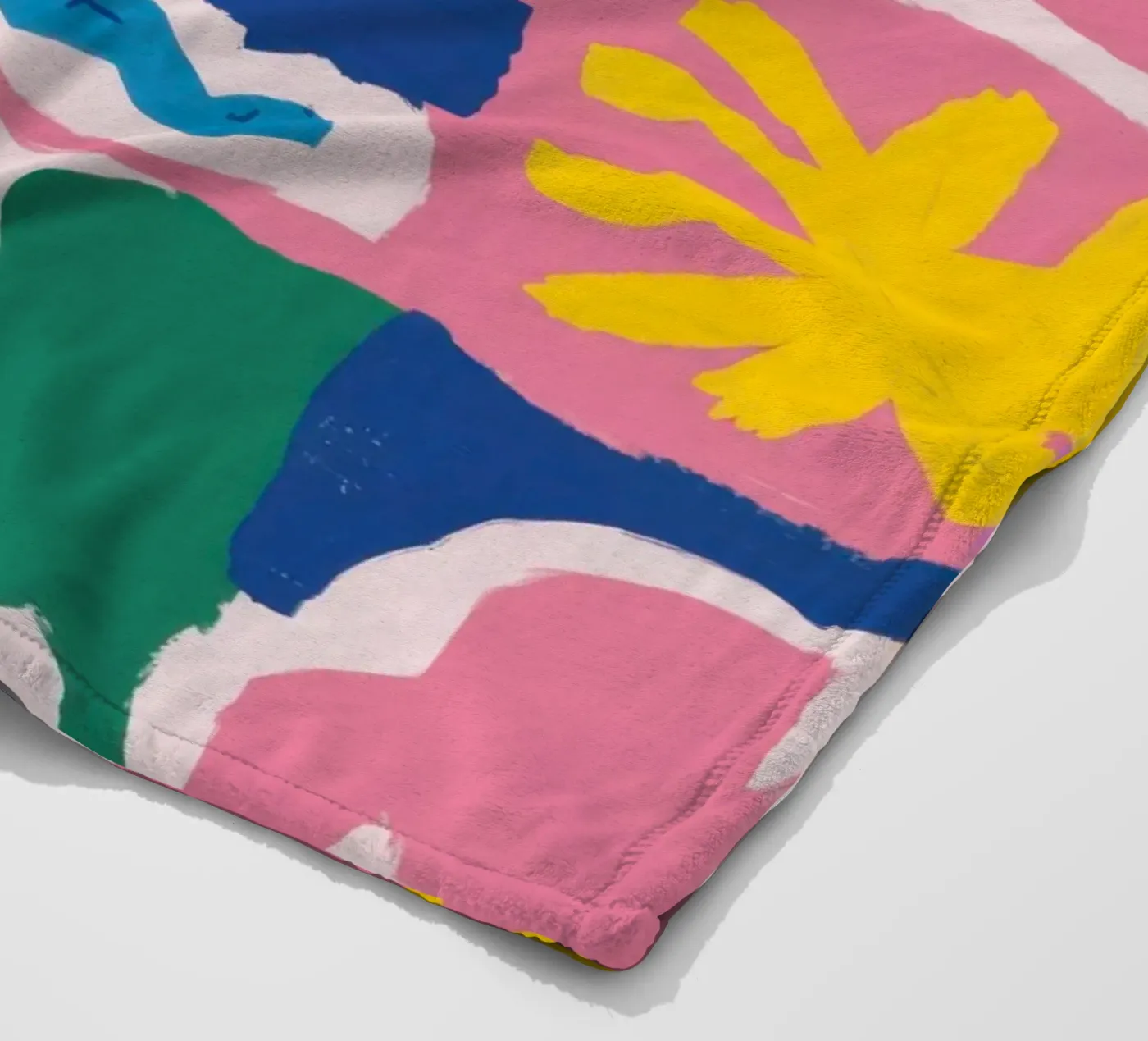 Vrolijk patroonraster fleecedeken van Obs Canvas