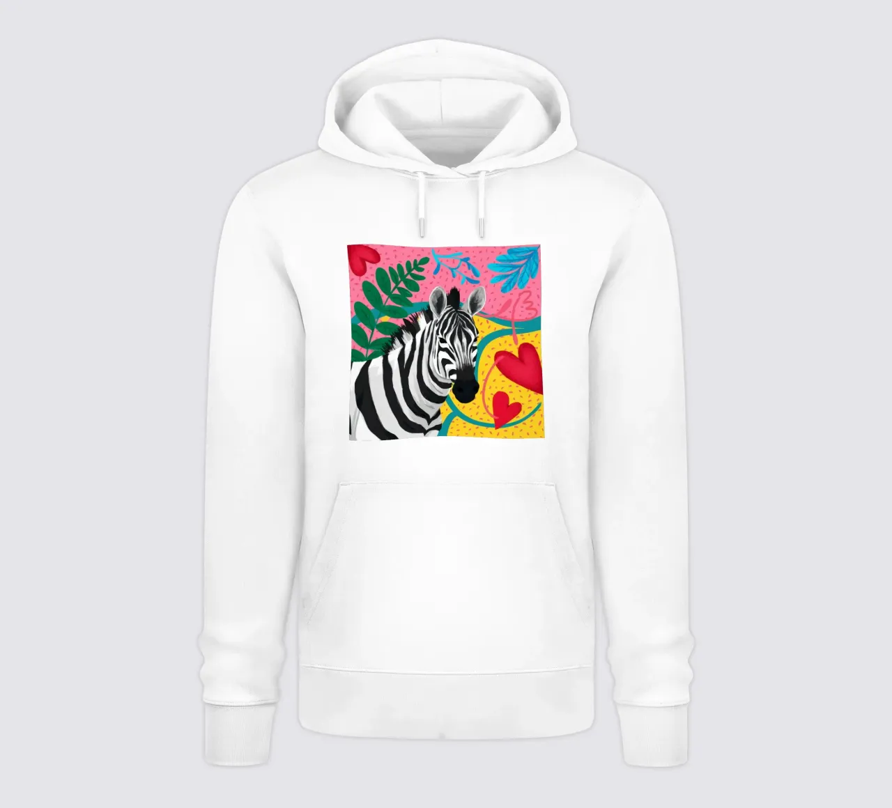Zebra Cuore d'oro felpa con cappuccio da Luna Aura