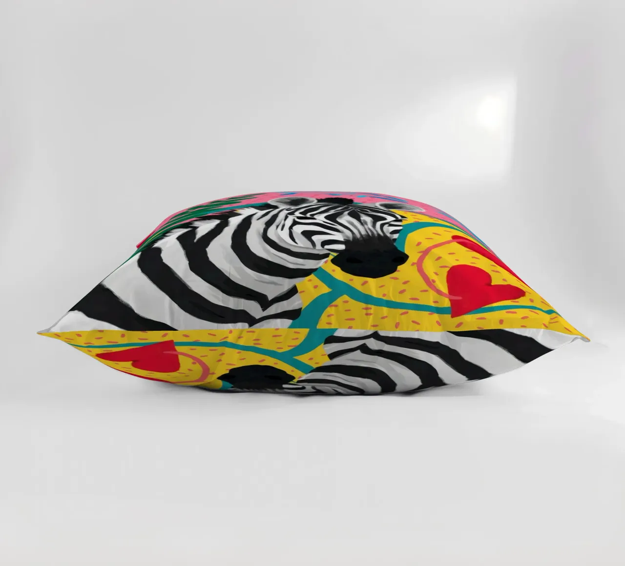 Zebra Cuore d'oro cuscino da Luna Aura