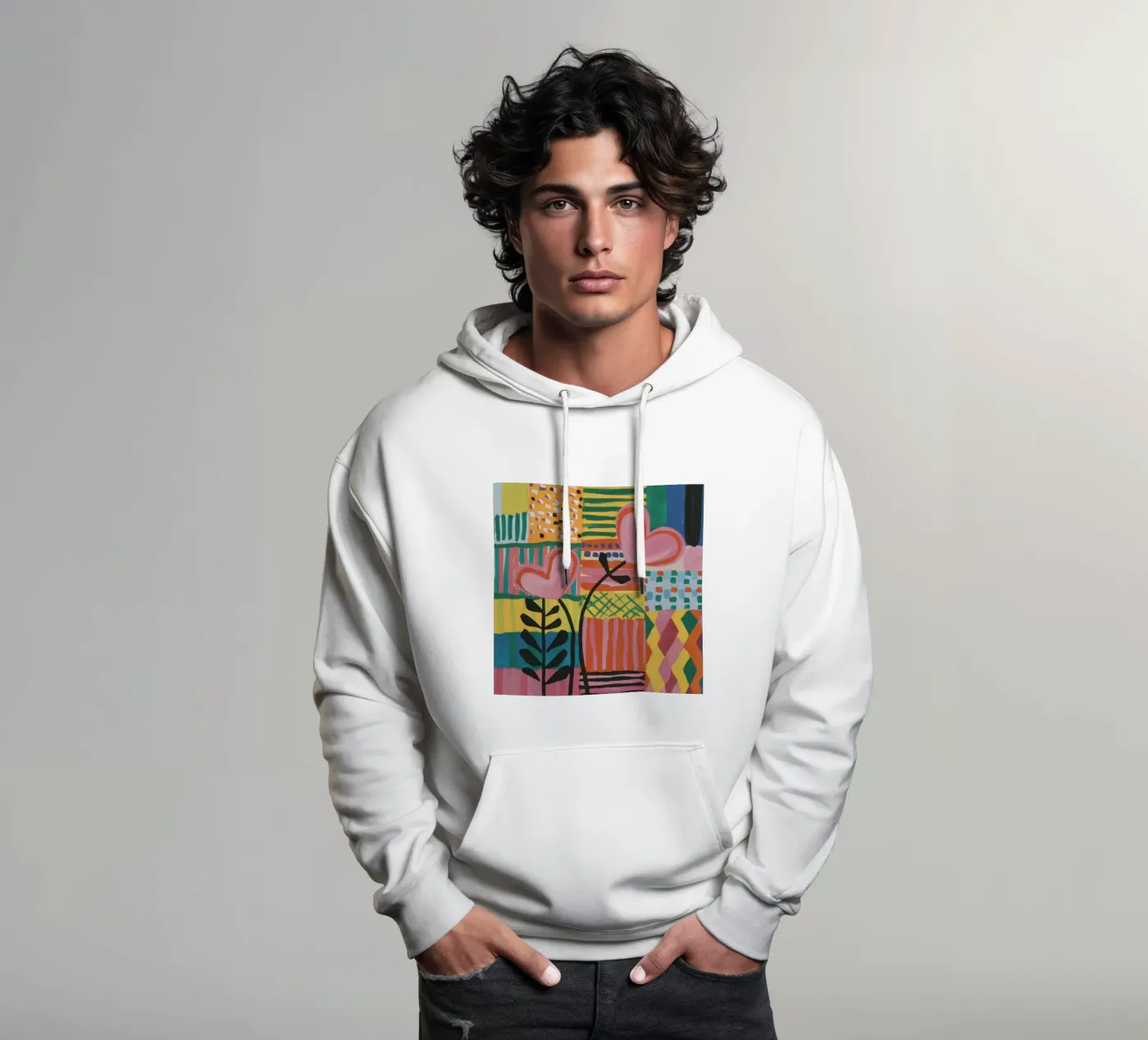 Patchwork of Love felpa con cappuccio da Thistle Bloom