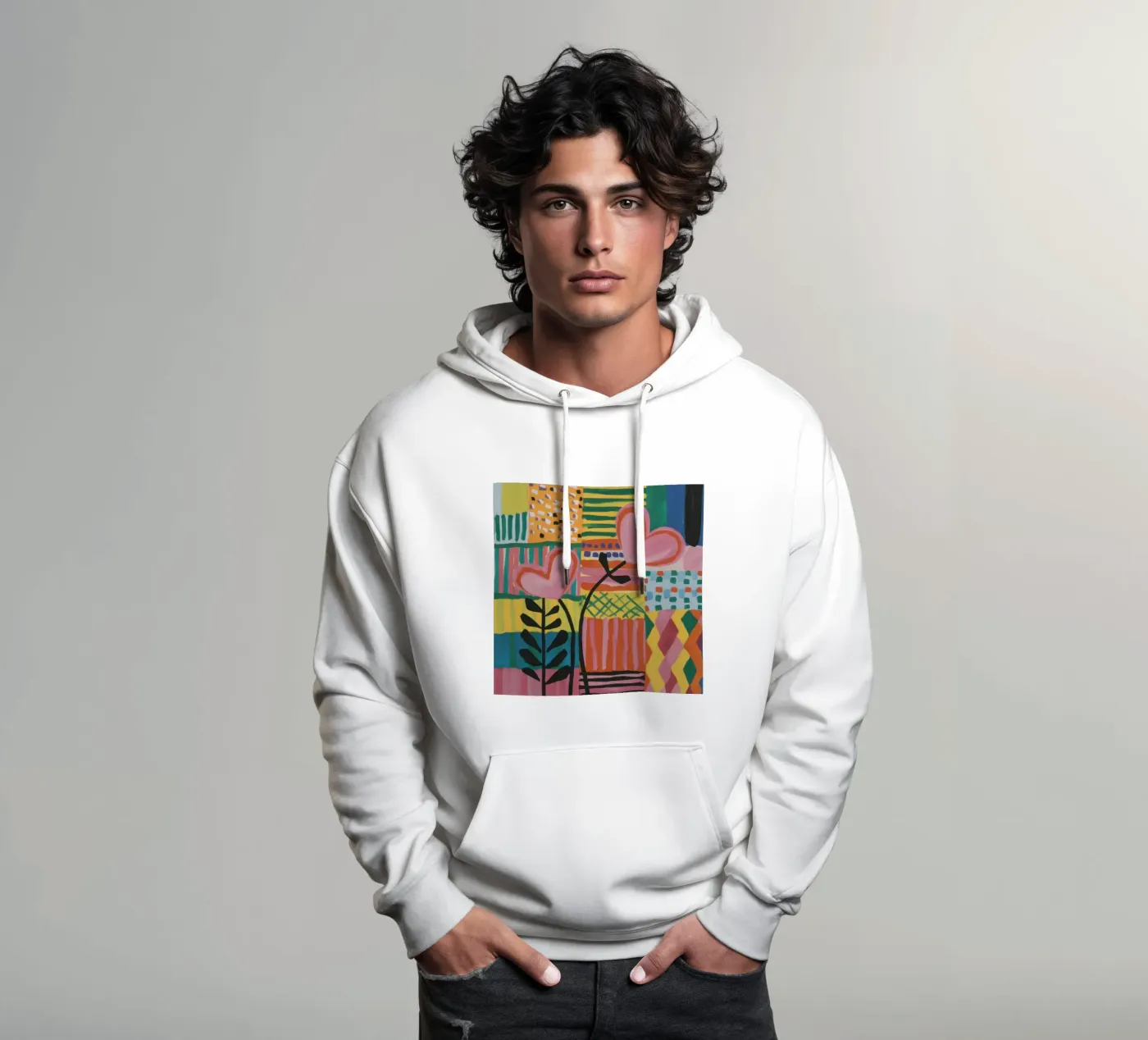 Patchwork of Love felpa con cappuccio da Thistle Bloom