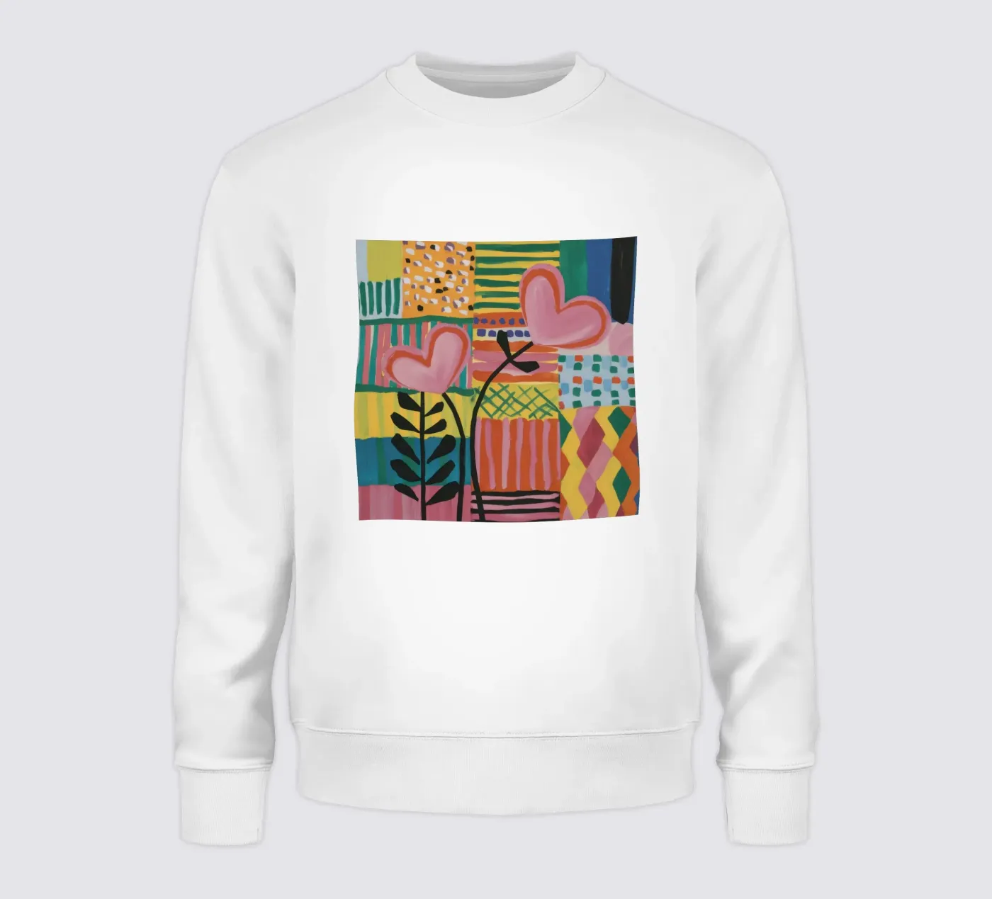 Patchwork der Liebe Sweatshirt von Thistle Bloom