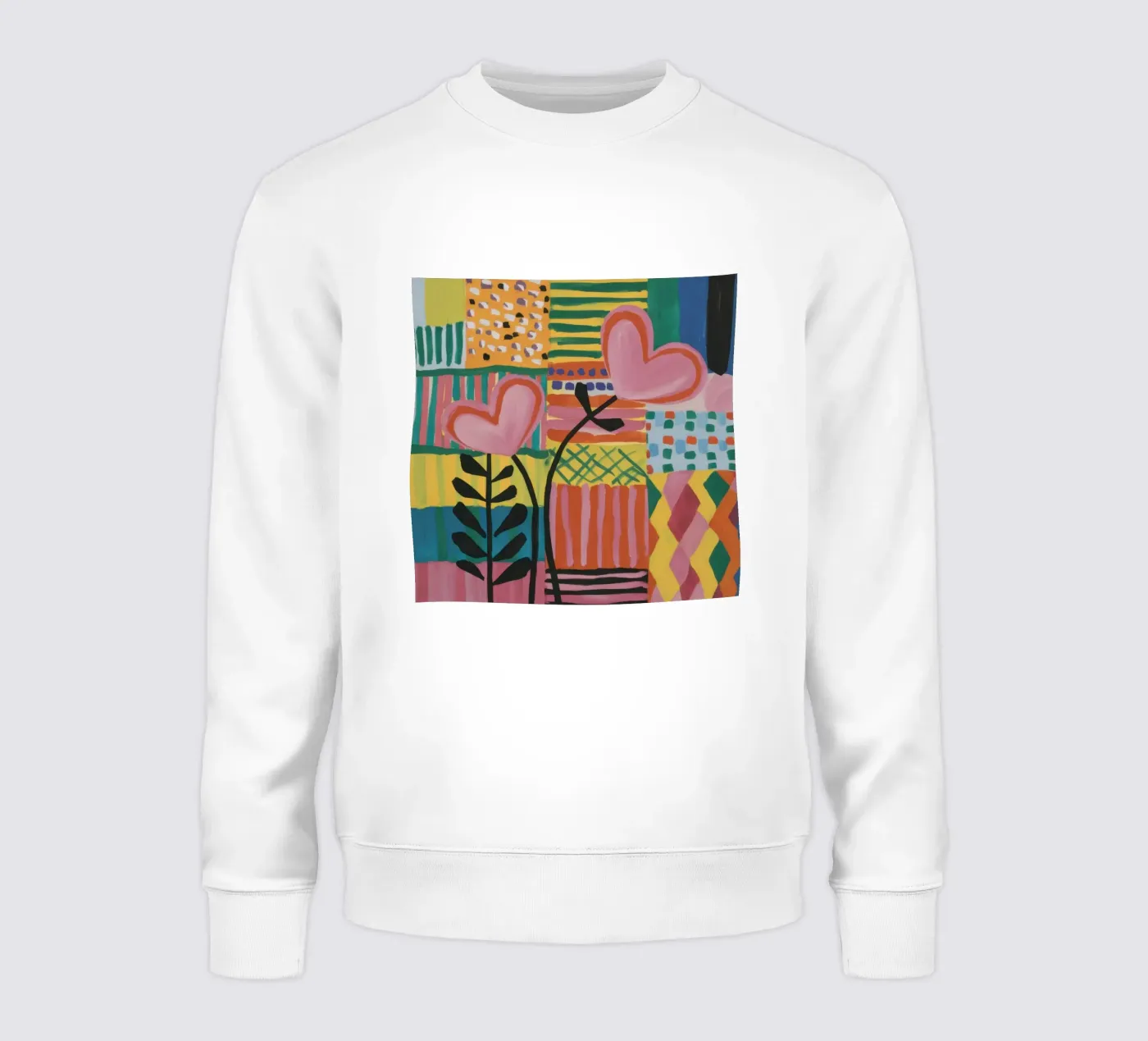 Patchwork der Liebe Sweatshirt von Thistle Bloom
