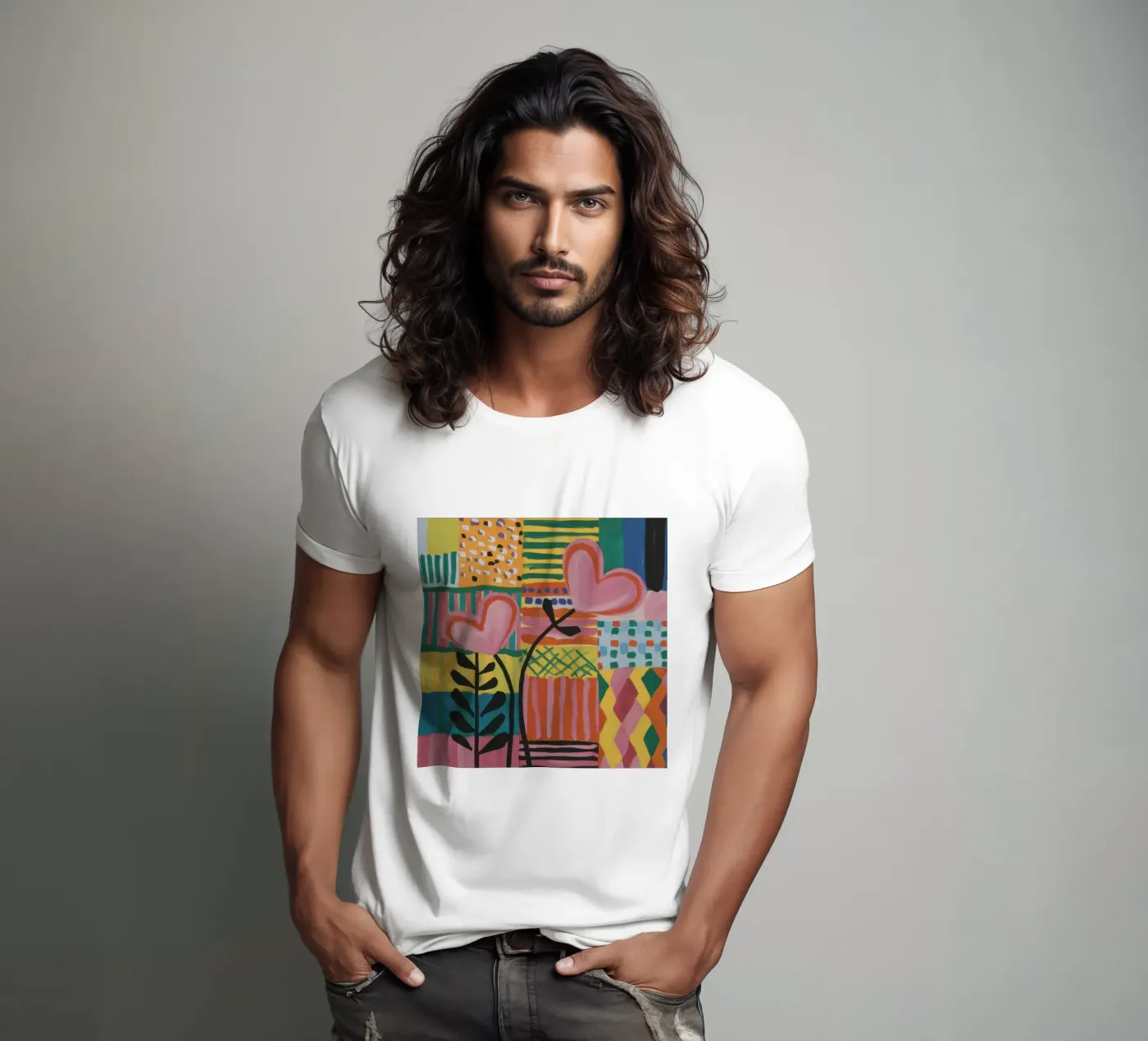 Patchwork d'amore t-shirt da Thistle Bloom