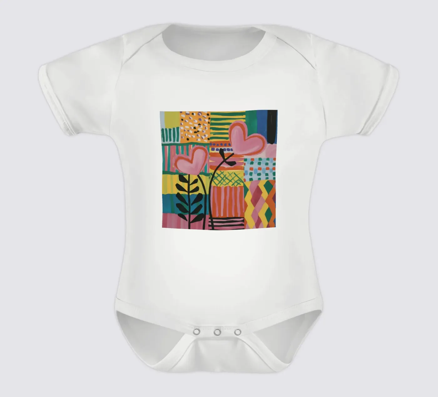 Patchwork d'amour body bébé de Thistle Bloom