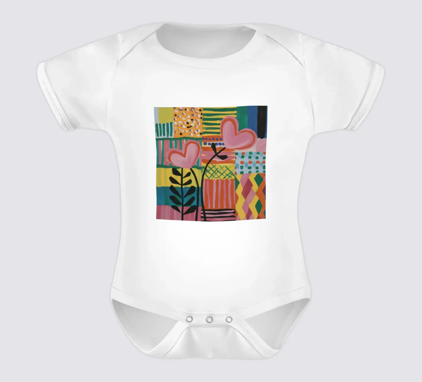 Patchwork d'amour body bébé de Thistle Bloom