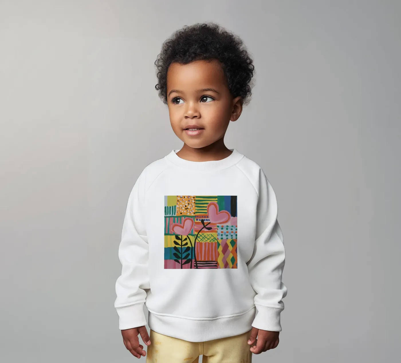 Patchwork d'amore felpa neonato da Thistle Bloom