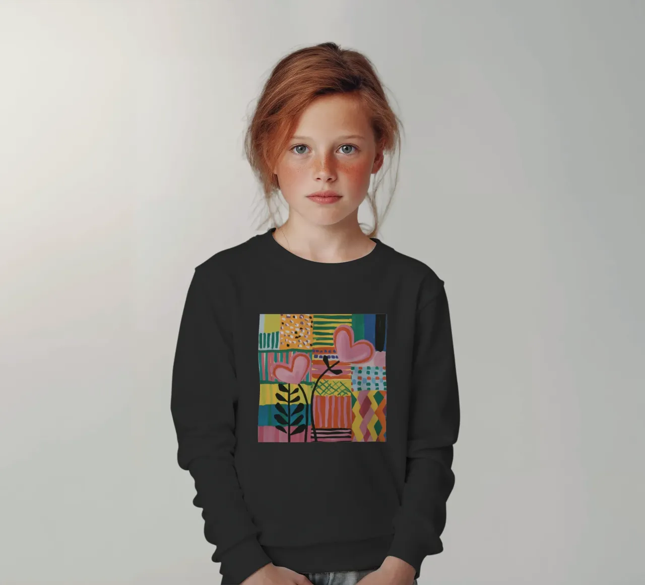 Patchwork d'amore felpa bambino da Thistle Bloom