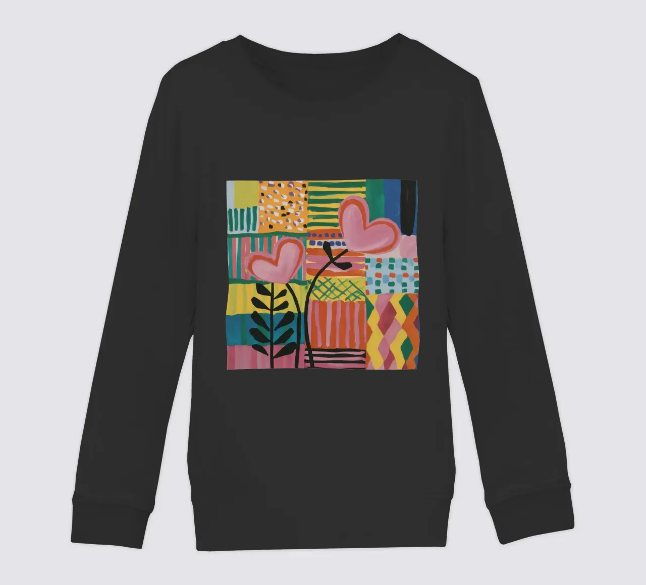 Patchwork d'amore felpa bambino da Thistle Bloom