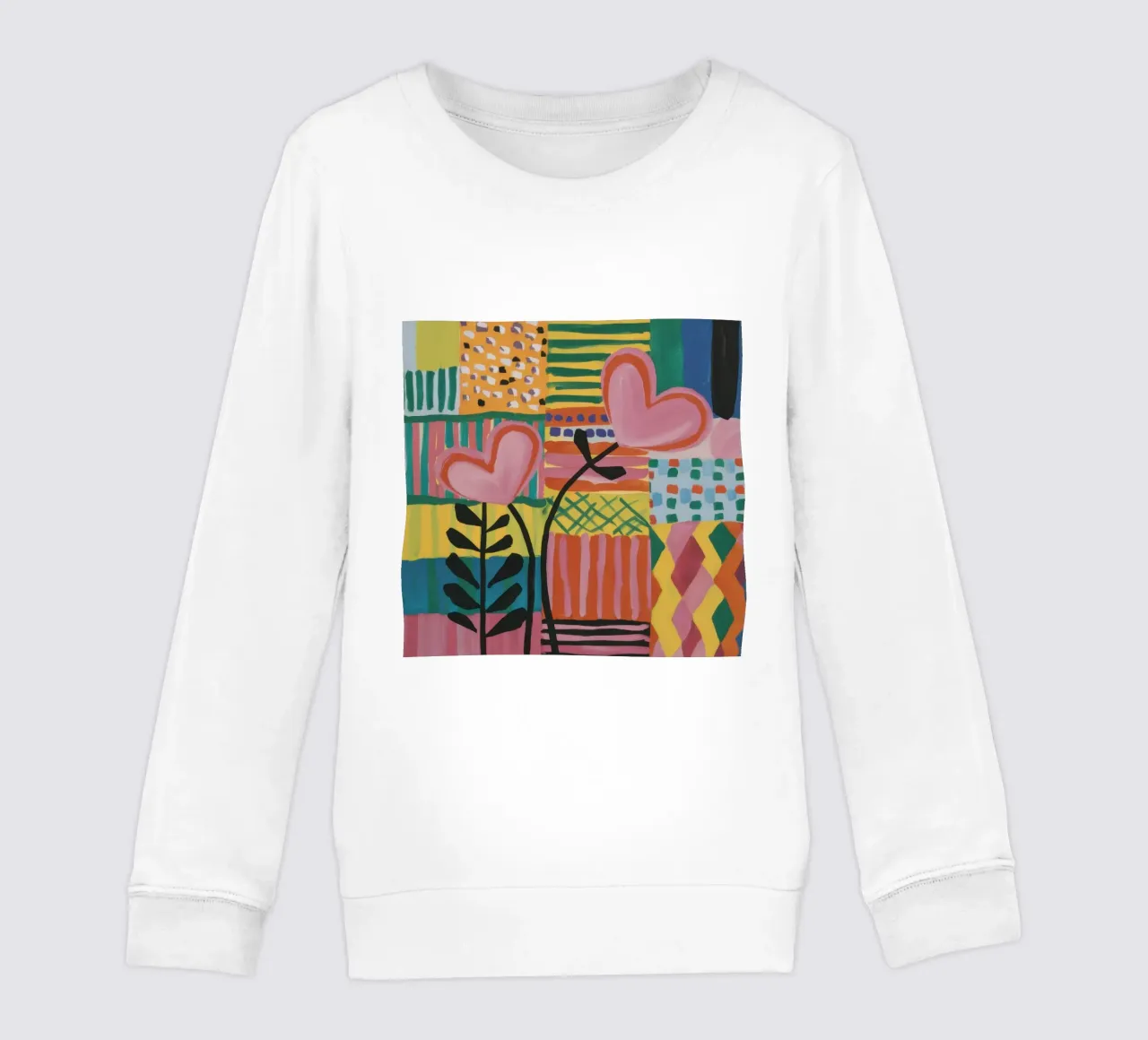 Patchwork d'amore felpa bambino da Thistle Bloom