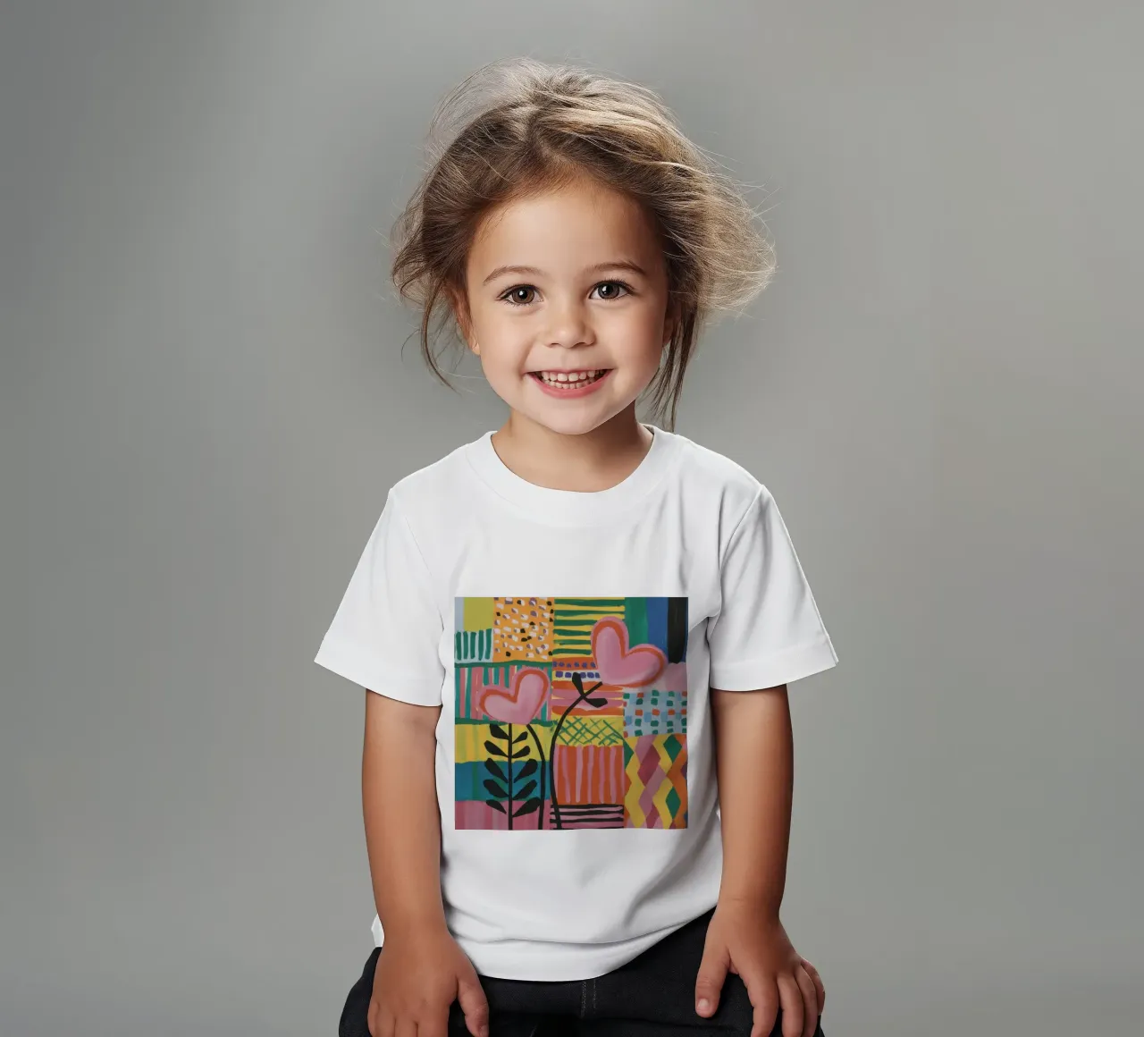 Patchwork d'amore t-shirt bambini da Thistle Bloom