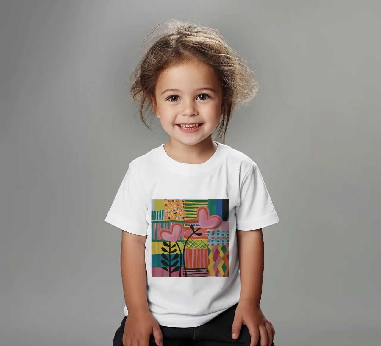 Patchwork d'amore t-shirt bambini da Thistle Bloom