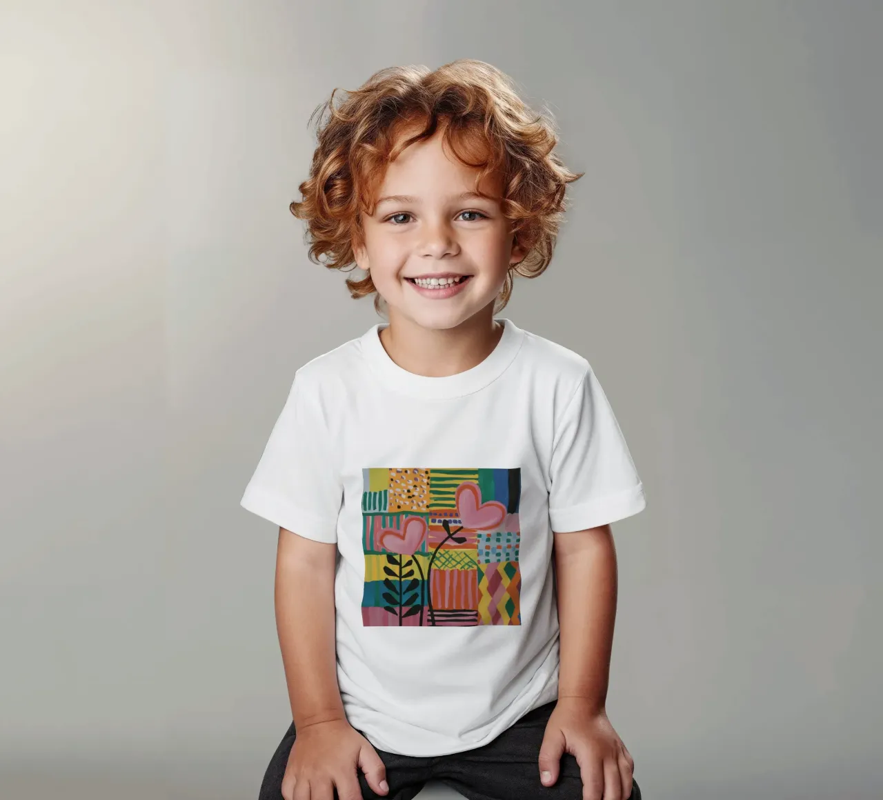 Patchwork d'amore t-shirt bambini da Thistle Bloom
