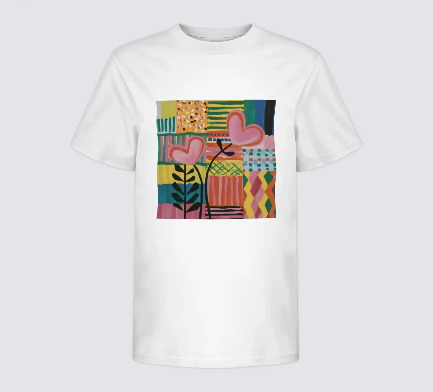 Patchwork of Love Kinder T-Shirt von Thistle Bloom