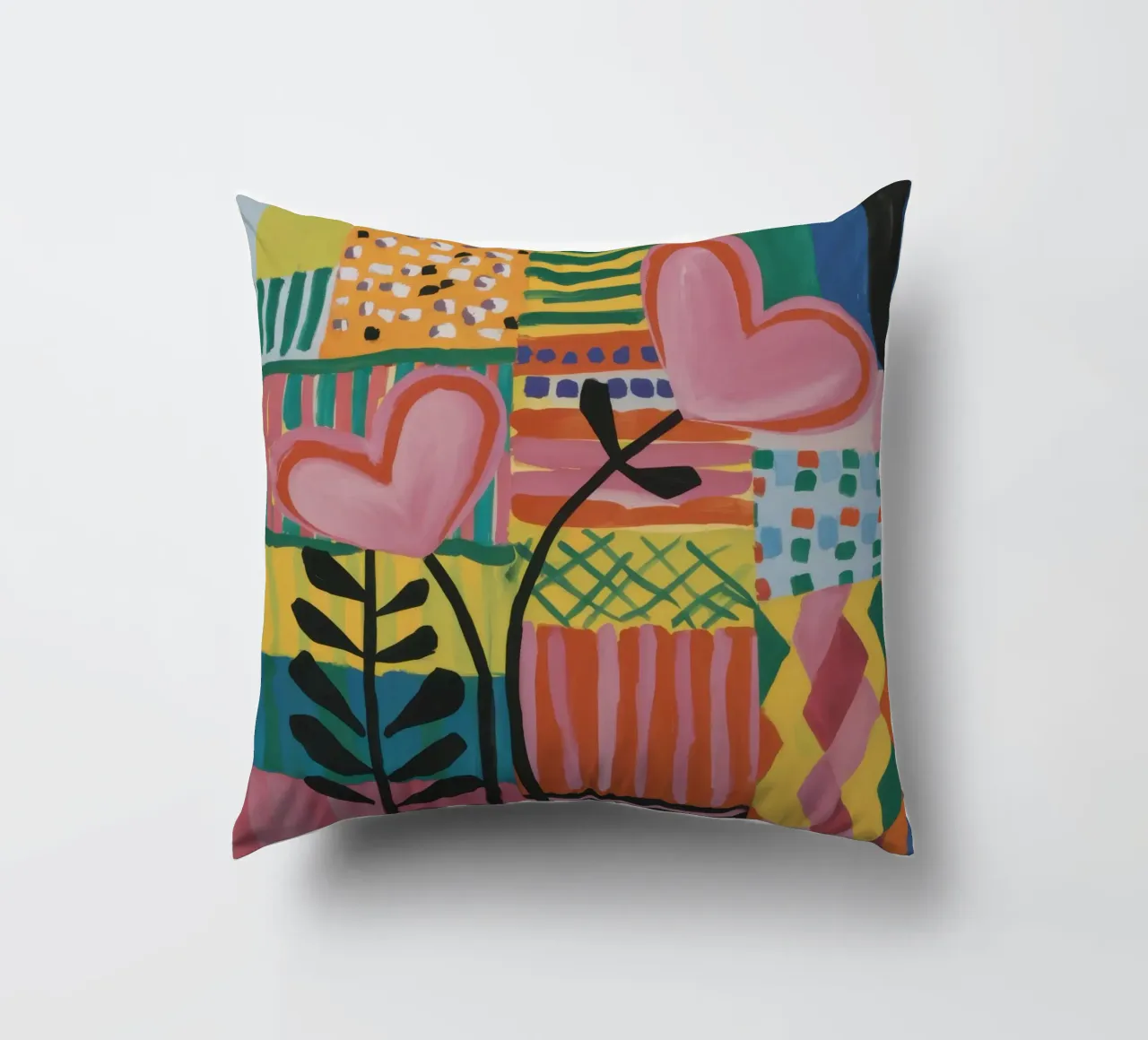 Patchwork d'amore cuscino da Thistle Bloom