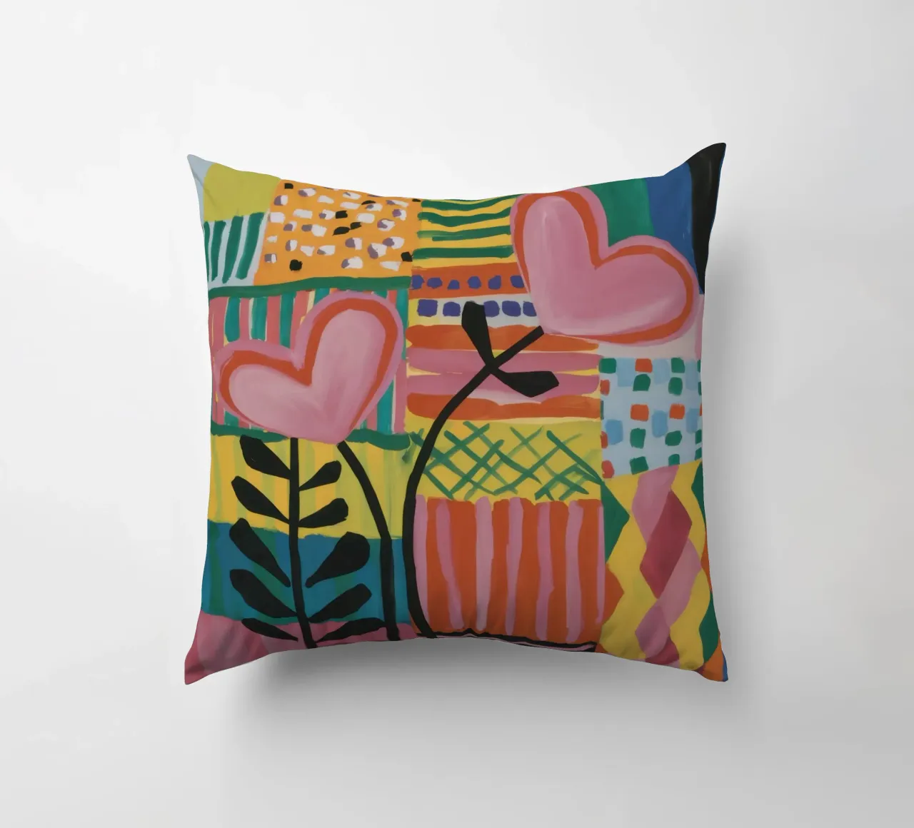 Patchwork d'amore cuscino da Thistle Bloom