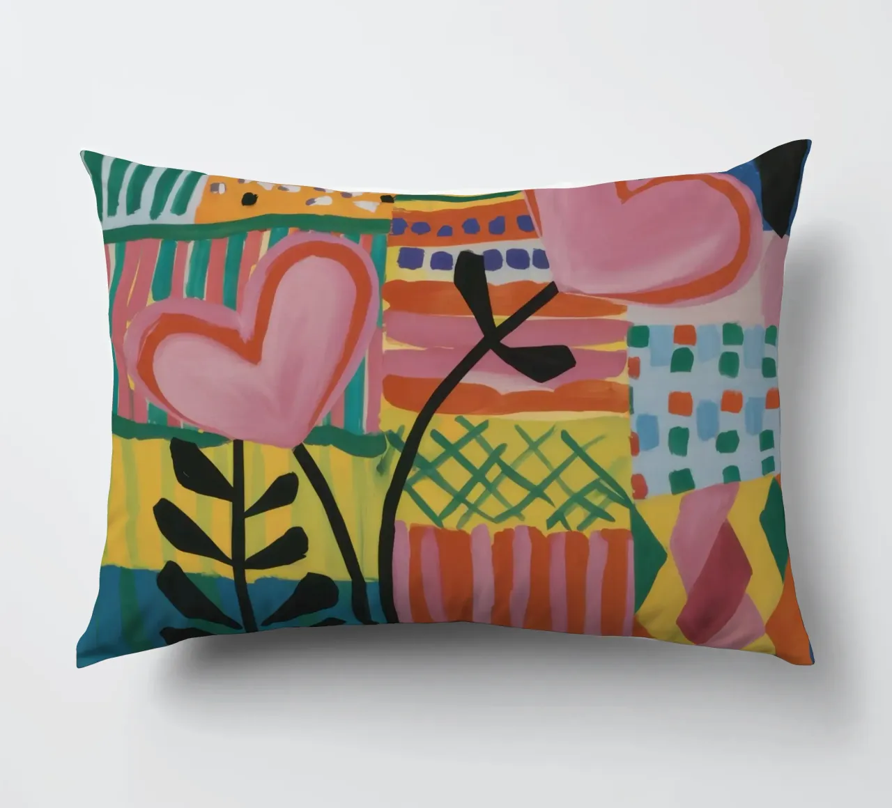 Patchwork d'amore cuscino da Thistle Bloom