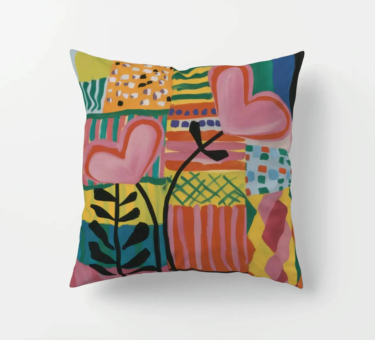 Patchwork d'amore cuscino da Thistle Bloom