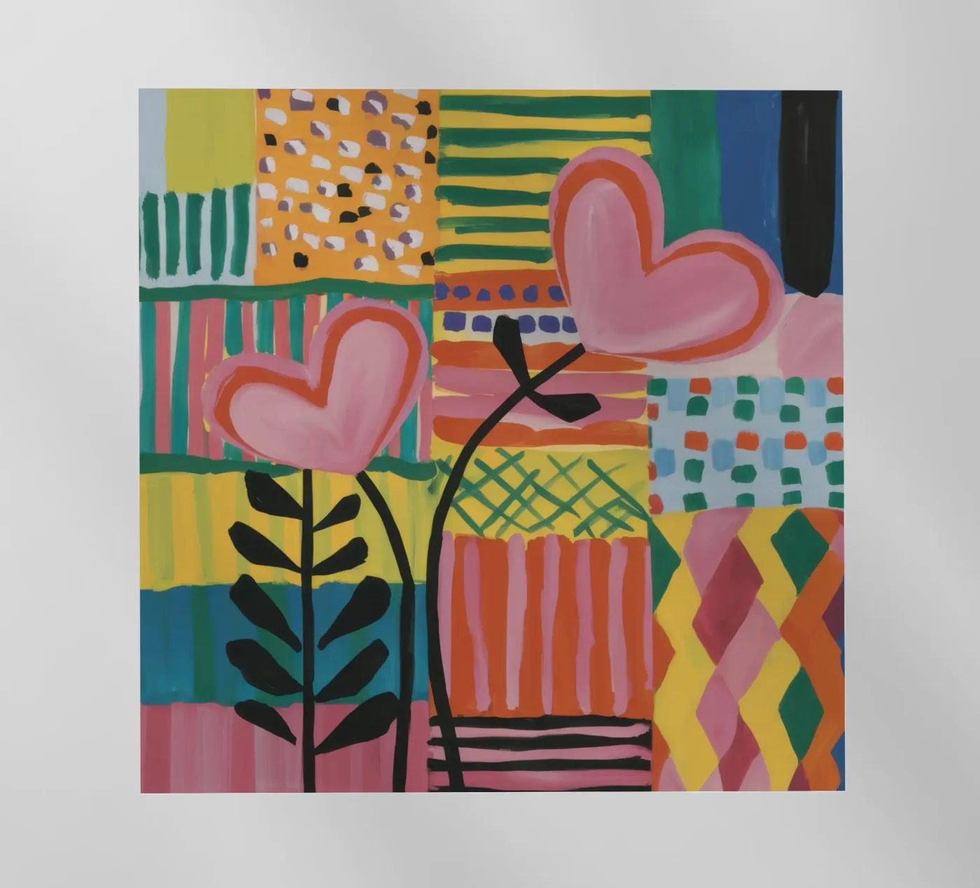 Patchwork d'amour film rétro-éclairé de Thistle Bloom