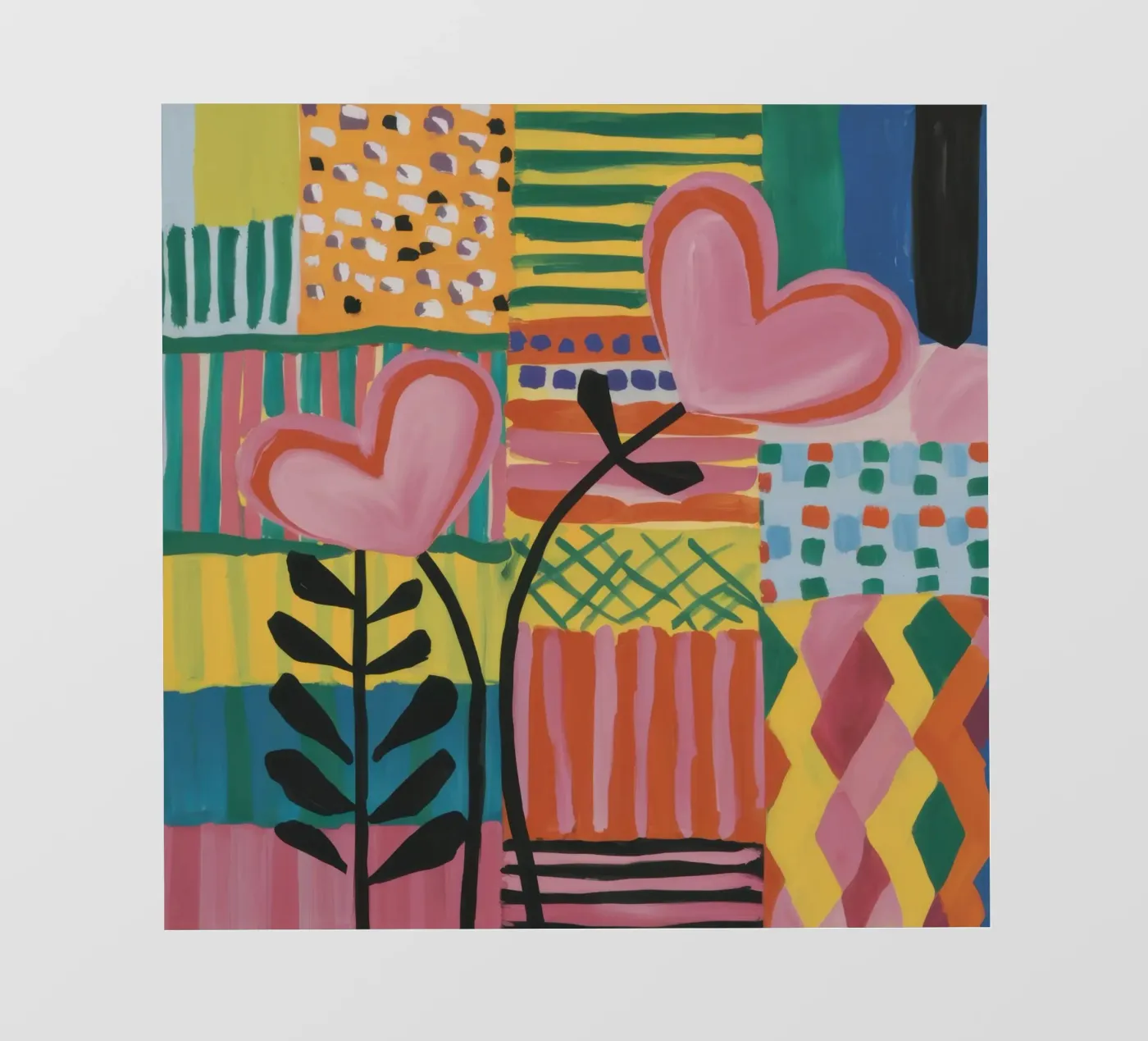 Patchwork d'amour bâche pvc de Thistle Bloom