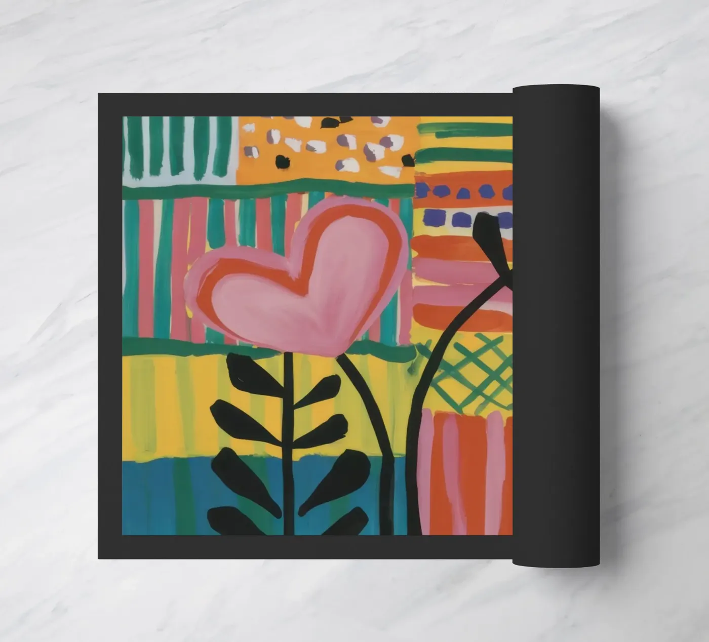 Patchwork van liefde deurmat van Thistle Bloom