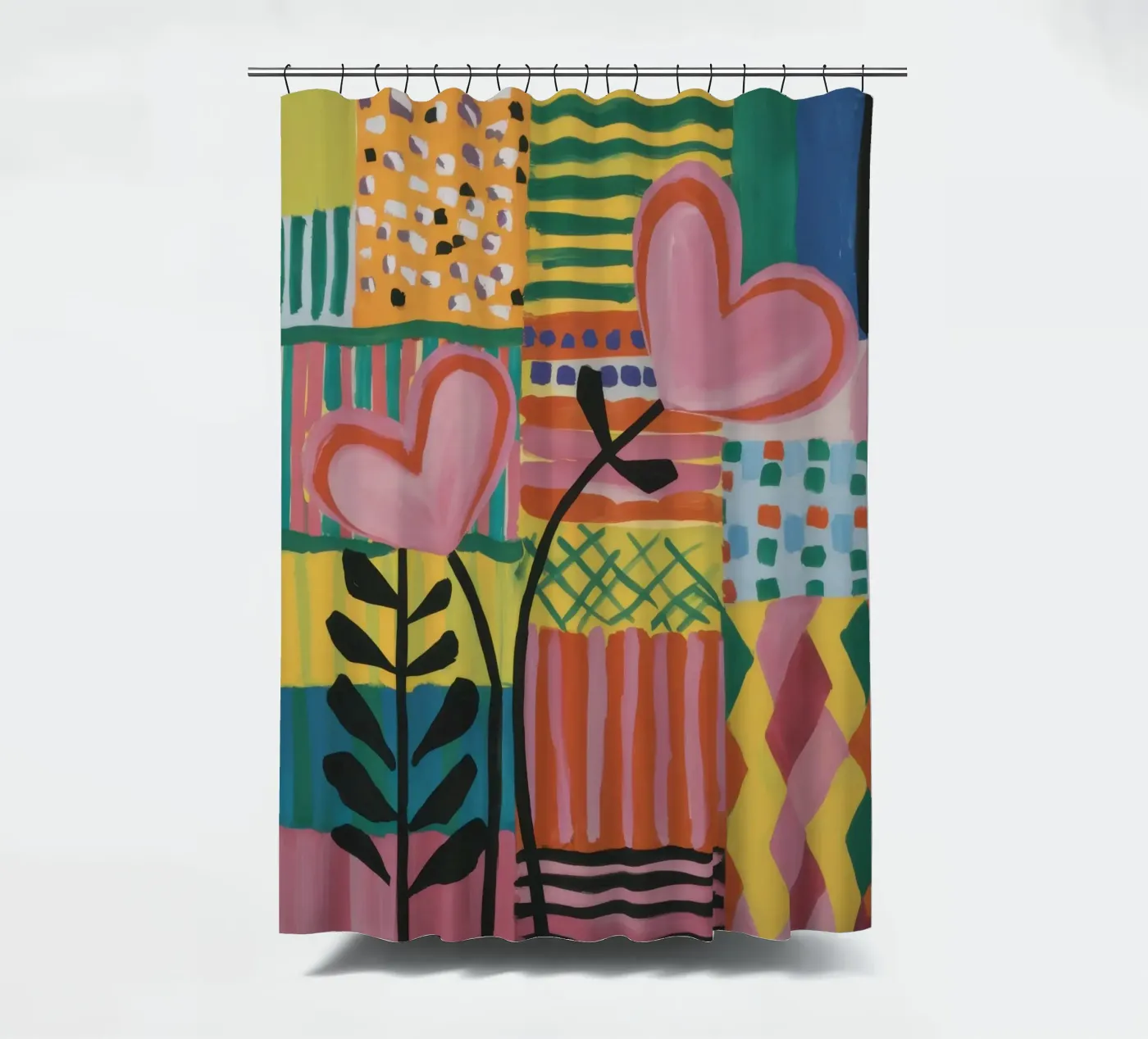 Patchwork of Love tenda da doccia da Thistle Bloom