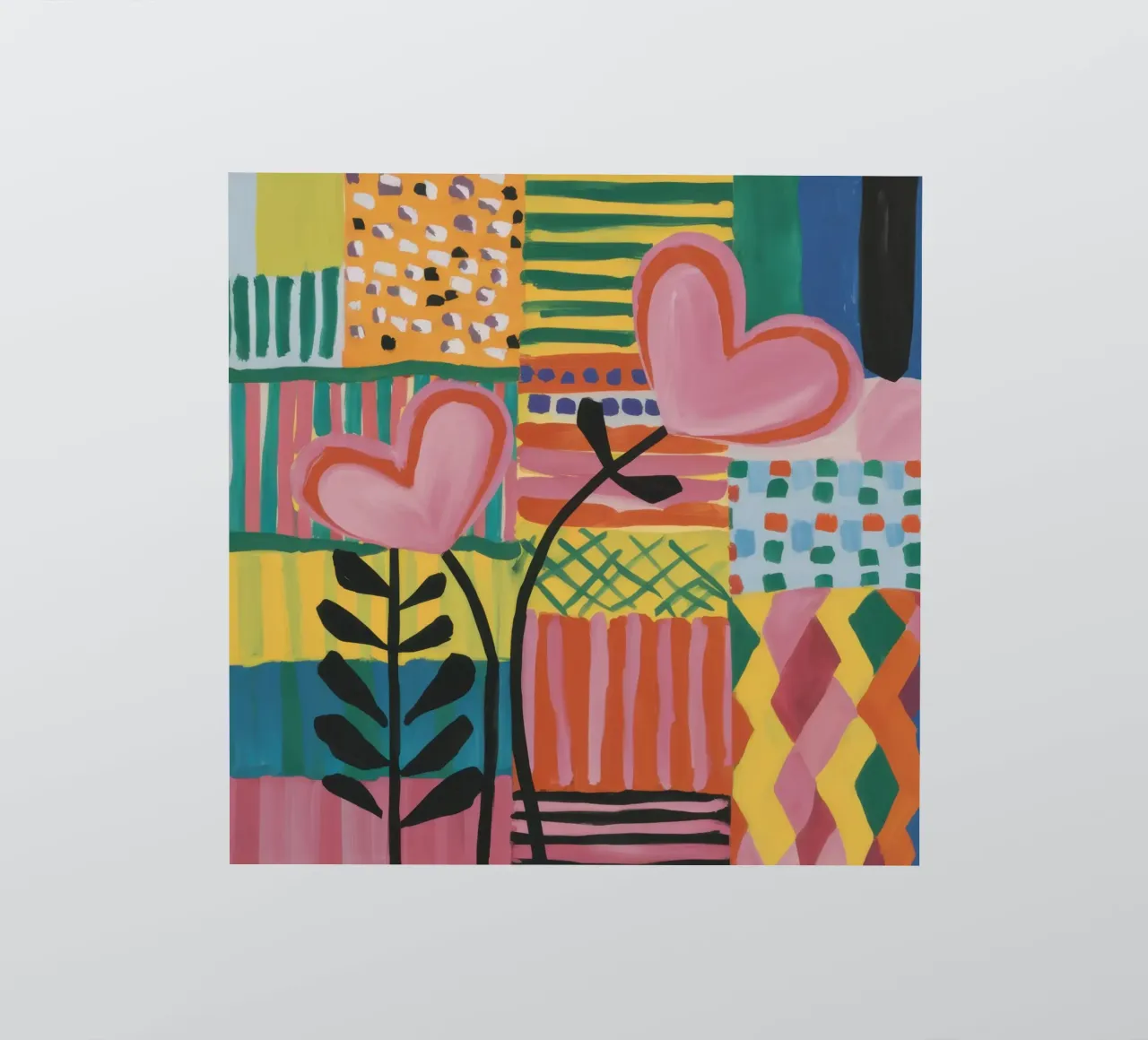 Patchwork d'amore adesivo da Thistle Bloom