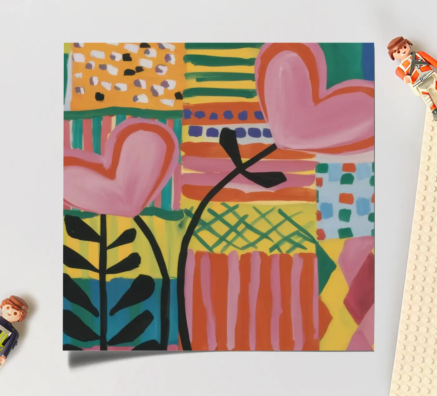 Patchwork d'amore foglio adesivo da Thistle Bloom