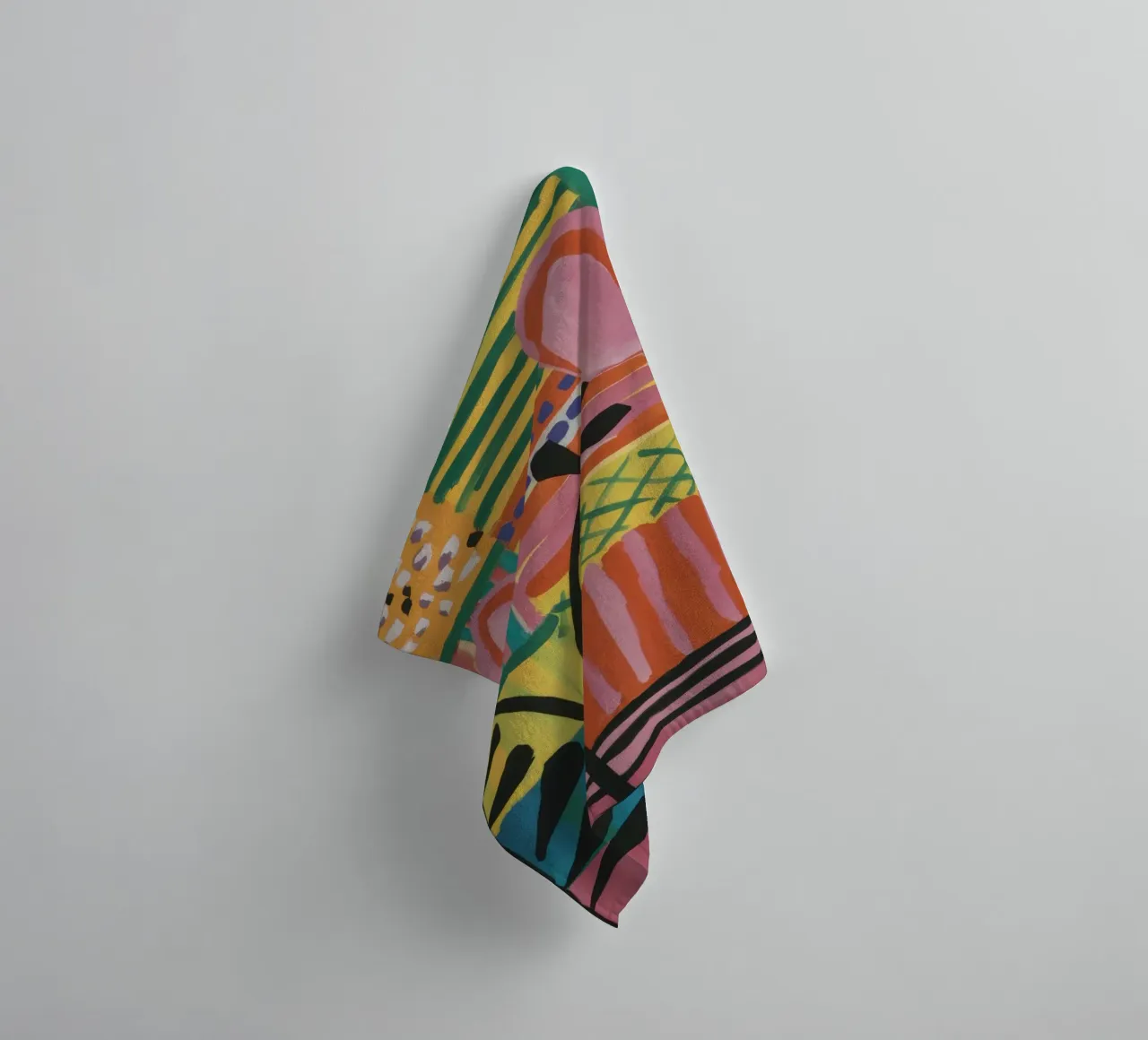 Patchwork van liefde badhanddoek van Thistle Bloom