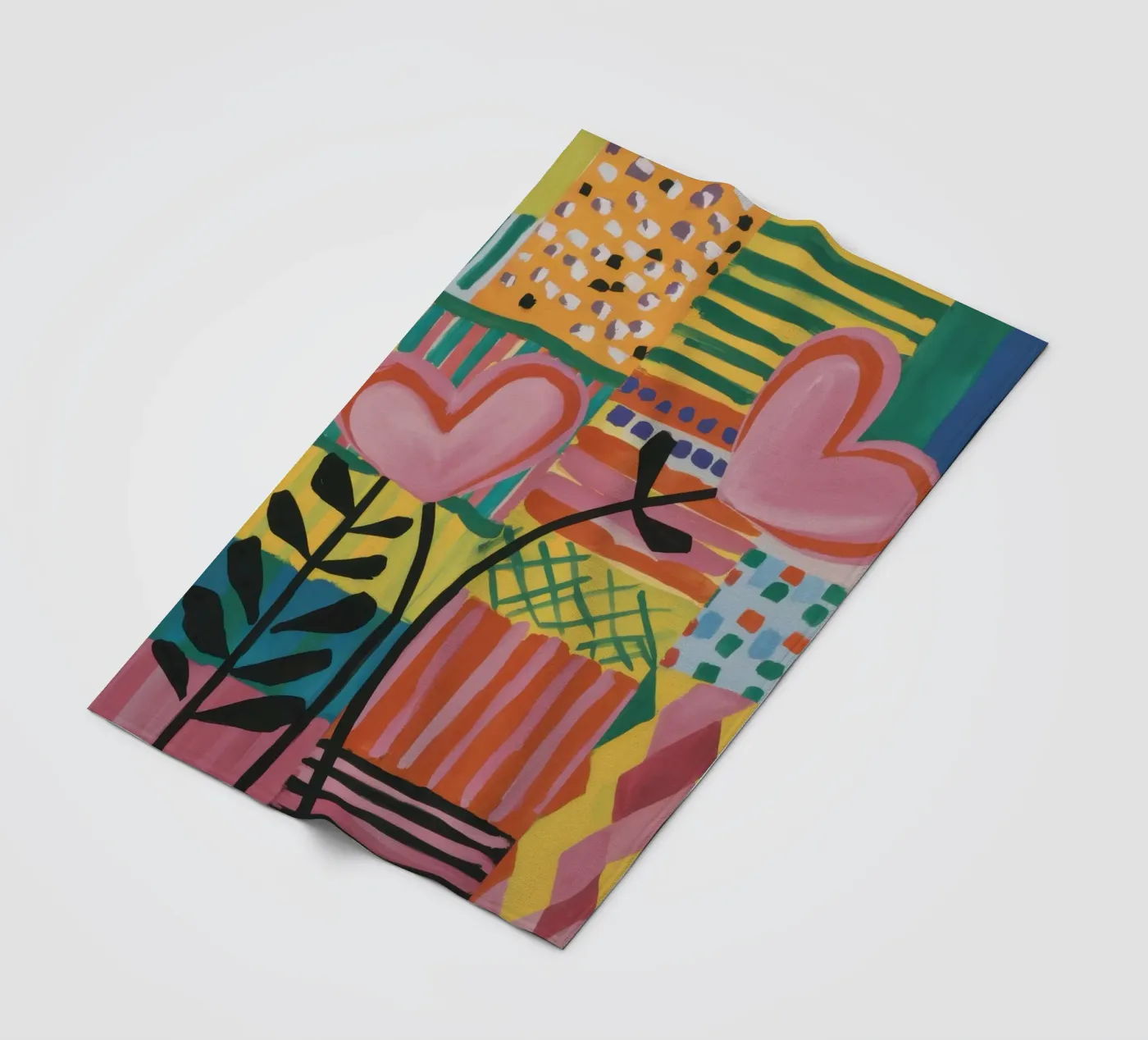 Patchwork of Love coperta in pile da Thistle Bloom