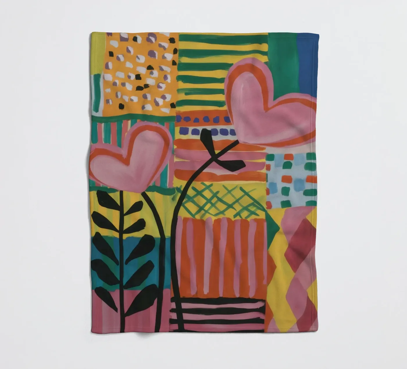 Patchwork of Love Fleecedecke von Thistle Bloom