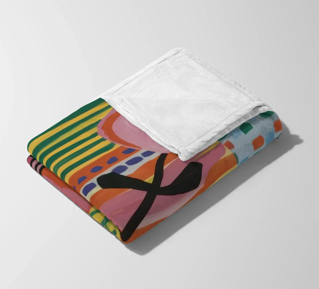 Patchwork d'amore coperta in pile da Thistle Bloom
