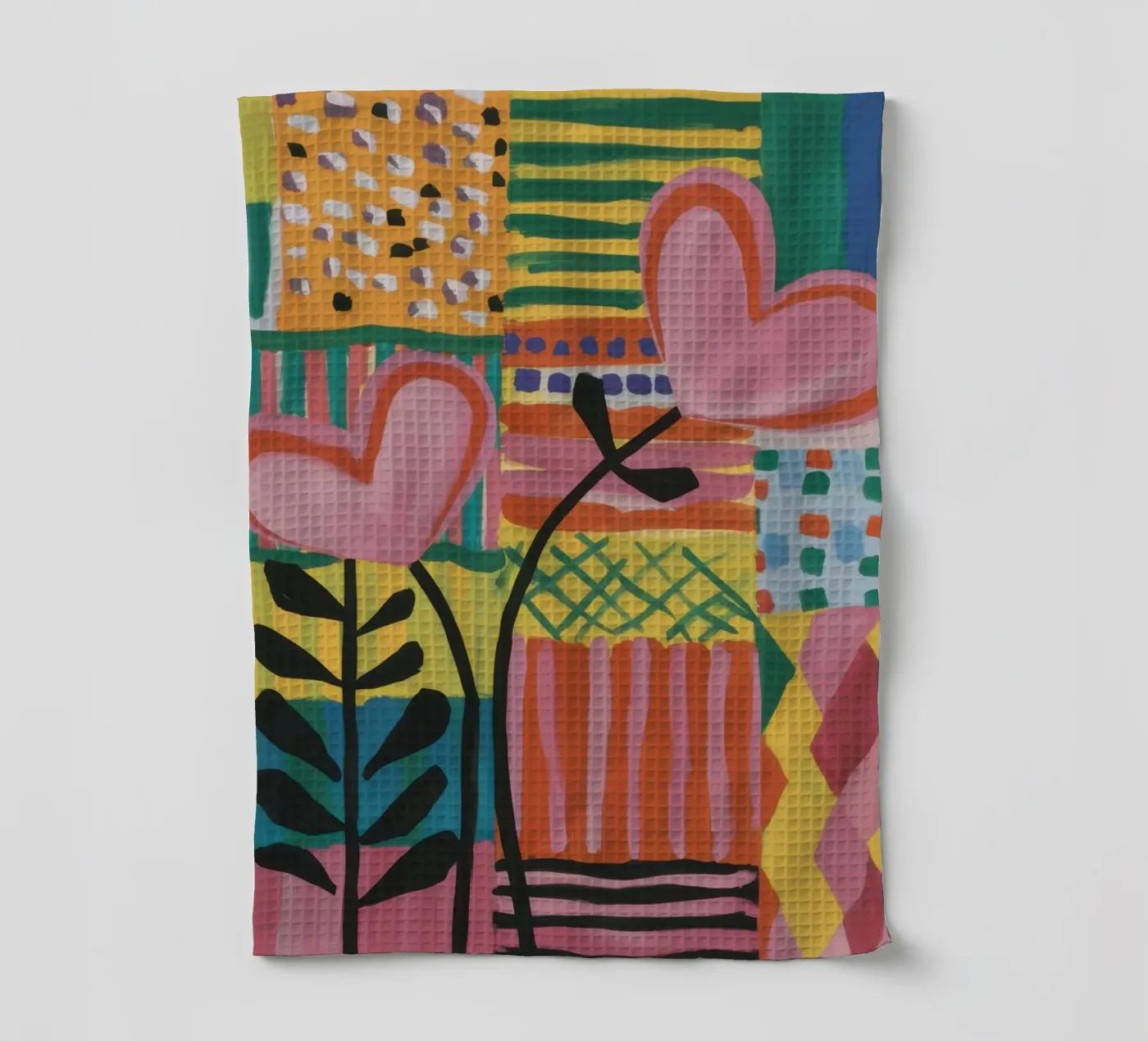 Patchwork der Liebe Geschirrtuch von Thistle Bloom