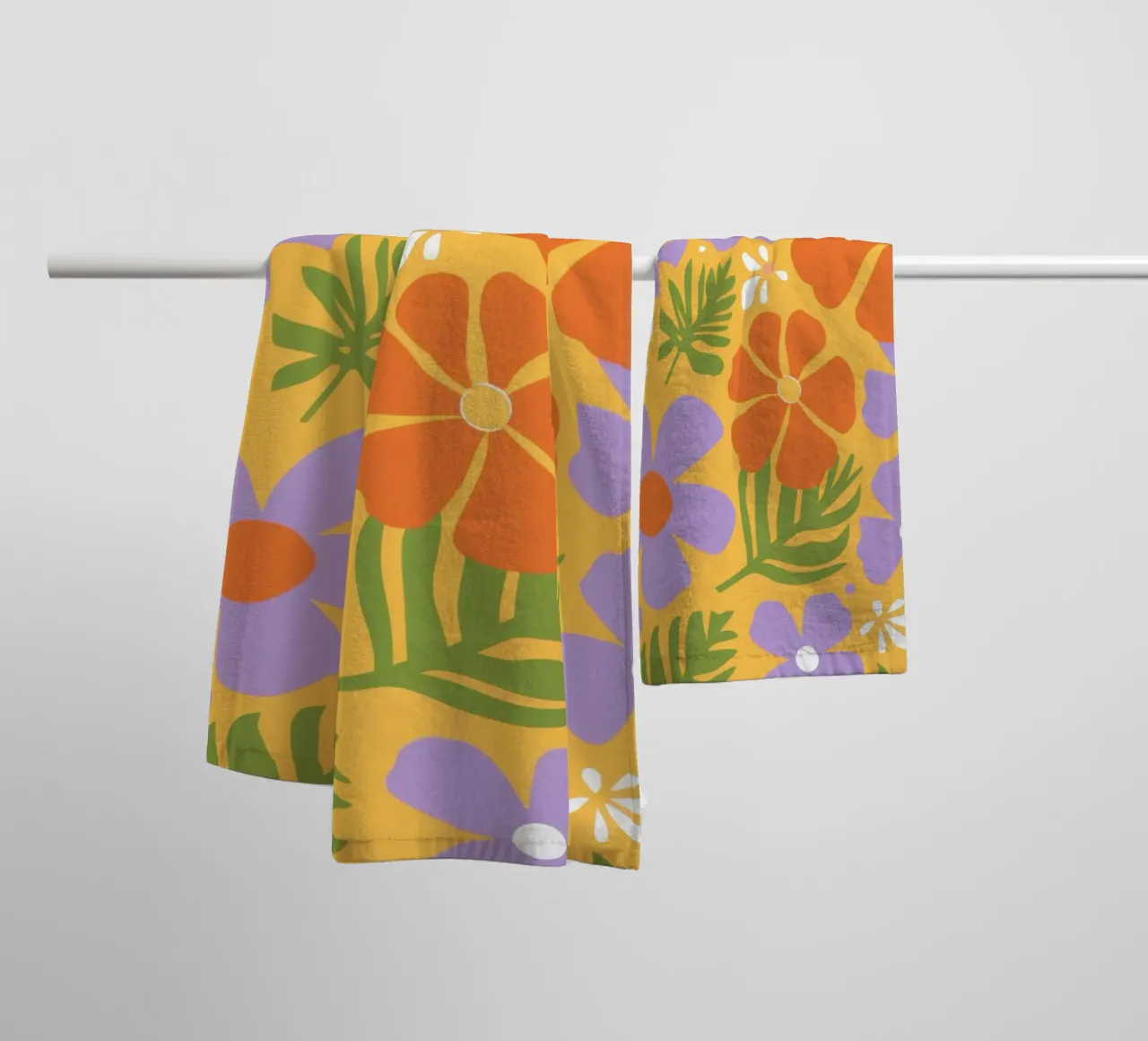 Potere floreale groovy asciugamano da bagno da Gaia Viesta