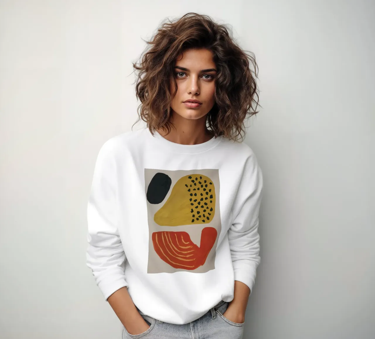 Forme astratte strutturate felpa da Selene Shade