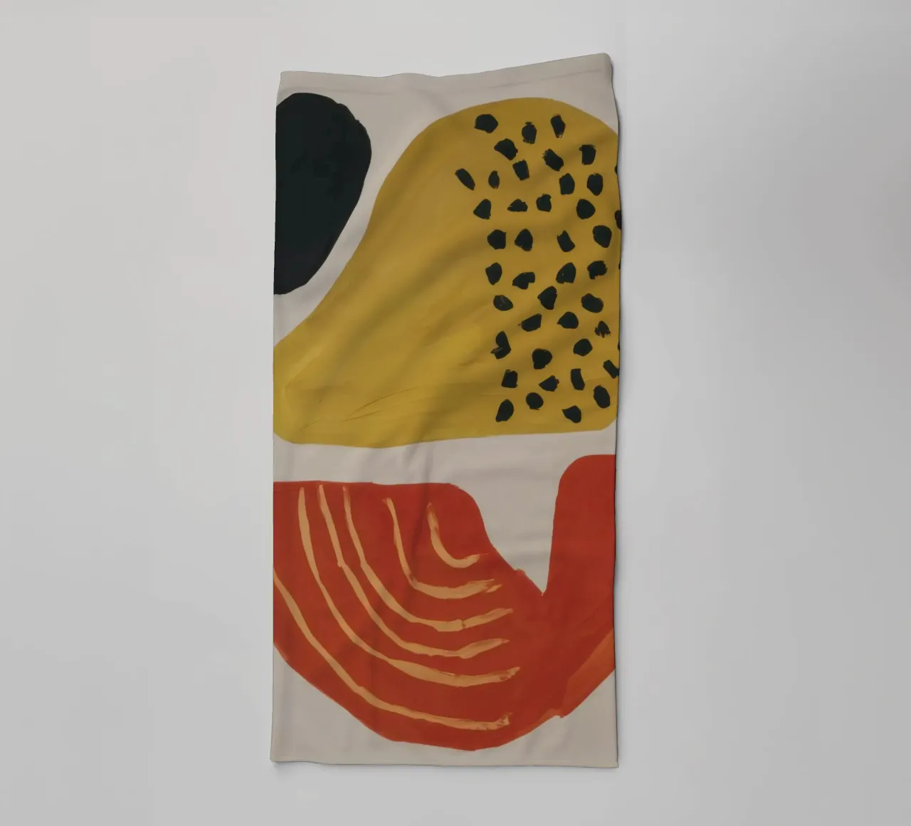 Textured Abstract Forms towel by Selene Shade