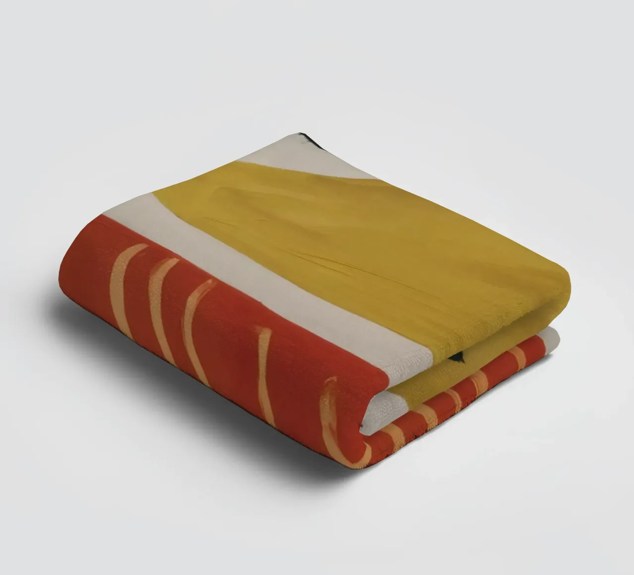 Textured Abstract Forms towel by Selene Shade